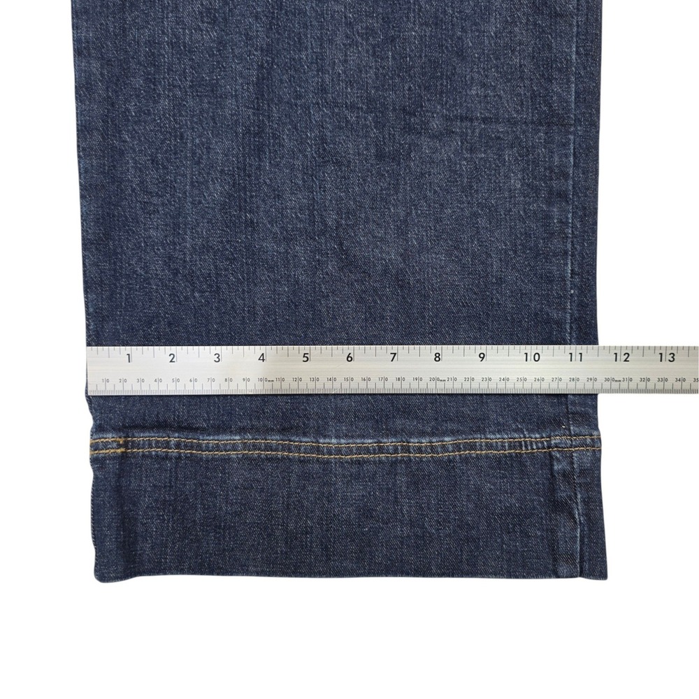 Lee Womens High Rise Wide Leg Jeans Dark Wash Indigo Denim 33x31 Baggy Retro - Picture 6 of 10
